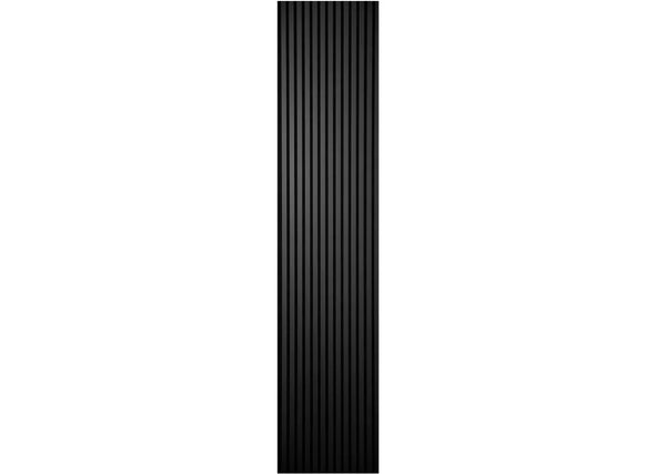 Onyx Gray Slatted Acoustic Panel | Contemporary Soundproof Wood Design
