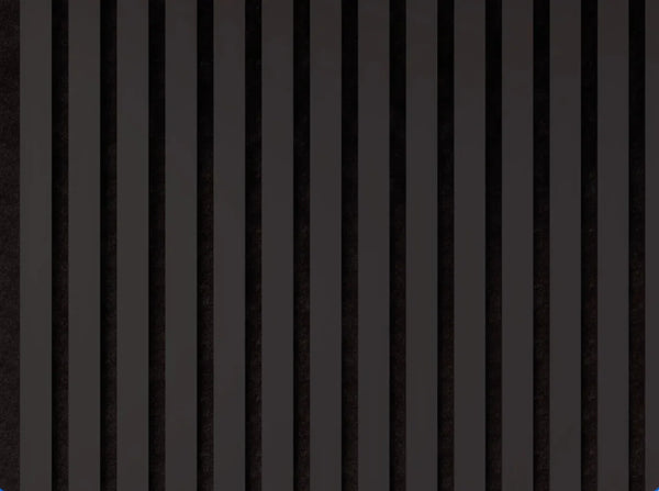 Supermatte Black Slat Wall Panel | Modern Acoustic Wood Panels