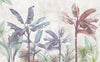 Soft Color Tropical Leaves Wallpaper, Banana Trees Mural, Oversized Custom Size Wall Art, Non-Woven, Non-Adhesive, Modern Wall Paper, Removable