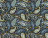 Indian Floral Pattern Wallpaper, Dark Background Mural, Oversized Custom Size Wall Art, Non-Woven, Non-Adhesive, Modern Wall Paper, Removable