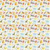 Wild African Animals Wallpaper, Seamless Pattern Mural, Oversized Custom Size Wall Art, Non-Woven, Non-Adhesive, Modern Wall Paper, Removable
