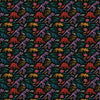 Colorful Dinosaur Skeletons Wallpaper, Seamless Pattern Mural, Oversized Custom Size Wall Art, Non-Woven, Non-Adhesive, Modern Wall Paper, Removable