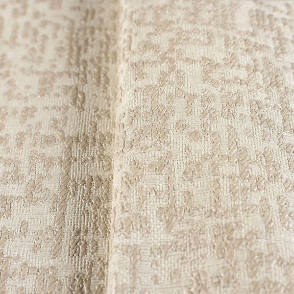 Abstract Glam 3D Embossed Wallpaper, Cream Color Metallic Accents Luxury Wallcovering, Washable, Durable Home and Commercial Use Wall Decor - Walloro High End Wallcoverings & More