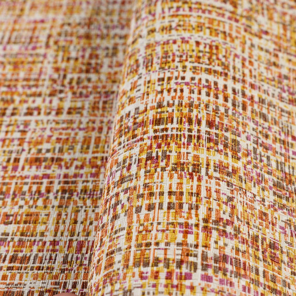 Basket Weave Woven Textile Wallpaper, Orange Realistic 3D Textured Fabric Linen Multi-Color Wallcovering - Walloro High End Wallcoverings & More