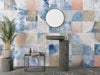Geometric Wallpaper, Loft, Classic and Modern Style Mural, Oversized Custom Size Wall Art, Non-Woven, Non-Adhesive, Modern Wall Paper, Removable