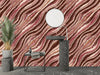 Abstract Art Wallpaper, Stripes Mural, Oversized Custom Size Wall Art, Non-Woven, Non-Adhesive, Modern Wall Paper, Removable
