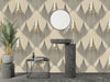 Ethnic Handmade Ikat Wallpaper, Seamless Pattern Mural, Oversized Custom Size Wall Art, Non-Woven, Non-Adhesive, Modern Wall Paper, Removable