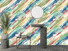 Shibori Tie Dye Wallpaper, Seamless Mural, Oversized Custom Size Wall Art, Non-Woven, Non-Adhesive, Modern Wall Paper, Removable