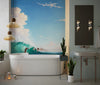 Sea Wave Wallpaper, Oil Painting Mural, Oversized Custom Size Wall Art, Non-Woven, Non-Adhesive, Modern Wall Paper, Removable
