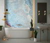 Light Blue Marble Wallpaper, Abstract Mural, Oversized Custom Size Wall Art, Non-Woven, Non-Adhesive, Modern Wall Paper, Removable