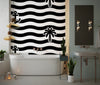 Palm Tree, Anchor Wallpaper, Seamless Pattern Mural, Oversized Custom Size Wall Art, Non-Woven, Non-Adhesive, Modern Wall Paper, Removable