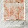 Toile de Jouy Wallpaper, Peach Fuzz Background Pattern Mural, Oversized Custom Size Wall Art, Non-Woven, Non-Adhesive, Modern Wall Paper, Removable
