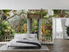 Jungle Landscape Wallpaper, Animals Mural, Oversized Custom Size Wall Art, Non-Woven, Non-Adhesive, Modern Wall Paper, Removable