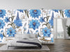 Artful Floral, Borders Wallpaper, Seamless Pattern Mural, Oversized Custom Size Wall Art, Non-Woven, Non-Adhesive, Modern Wall Paper, Removable