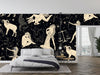 Signs Zodiac Wallpaper, Seamless Pattern Mural, Oversized Custom Size Wall Art, Non-Woven, Non-Adhesive, Modern Wall Paper, Removable