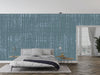 Grey French Linen Wallpaper, Seamless Pattern Mural, Oversized Custom Size Wall Art, Non-Woven, Non-Adhesive, Modern Wall Paper, Removable