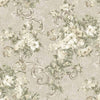 Botanical Flowered Embossed Wallpaper, Home Wall Decor, Aesthetic Wallpaper, Textured Wallcovering Non-Adhesive- 41.7”W X 393”H - Walloro High End Wallcoverings & More
