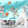 Sport Activities Wallpaper, Astronauts Mural, Oversized Custom Size Wall Art, Non-Woven, Non-Adhesive, Modern Wall Paper, Removable