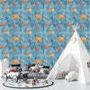 Forest Animals Wallpaper, Winter Seamless Pattern Mural, Oversized Custom Size Wall Art, Non-Woven, Non-Adhesive, Modern Wall Paper, Removable