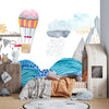 Sea Landscape Wallpaper, Seamless Pattern Mural, Oversized Custom Size Wall Art, Non-Woven, Non-Adhesive, Modern Wall Paper, Removable