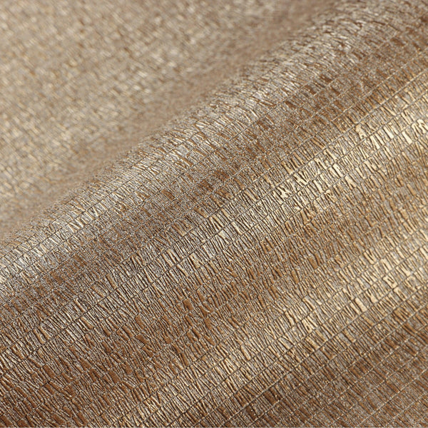 Brown Shiny Metallic Modern Wallpaper, 3D Deep Embossed Abstract Geometric Patterns Wall Paper - Walloro High End Wallcoverings & More