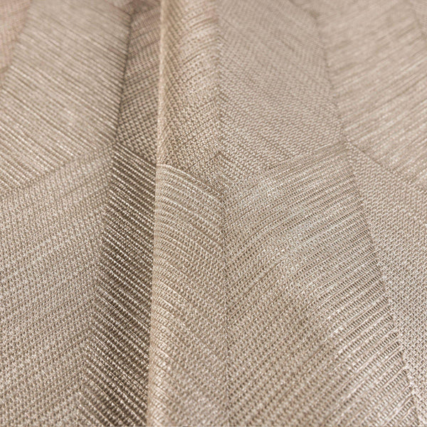 Contemporary 3D Embossed Geometric Wallpaper, Beige Modern Chevron Herringbone Shapes Wallcovering, Sturdy, Large 177 sq ft Roll - Walloro High End Wallcoverings & More