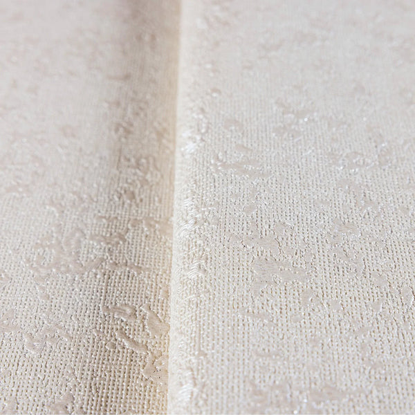 Cream Classic Textured Metallic Accent Wallpaper, 3D Embossed Glitter Shimmer Elegant Wallcovering - Walloro High End Wallcoverings & More