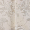 Cream, Silver Luxury 3D Damask Wallpaper, Premium Sparkling Velvet Feeling Flocked Wallcovering - Walloro High End Wallcoverings & More
