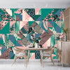 Animal Prints Wallpaper, Seamless Pattern Mural, Oversized Custom Size Wall Art, Non-Woven, Non-Adhesive, Modern Wall Paper, Removable