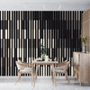Line Halftone Wallpaper, Gradient Effect Pattern Mural, Oversized Custom Size Wall Art, Non-Woven, Non-Adhesive, Modern Wall Paper, Removable