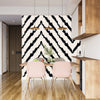 Diagonal Ikat Wallpaper, Seamless Pattern Mural, Oversized Custom Size Wall Art, Non-Woven, Non-Adhesive, Modern Wall Paper, Removable