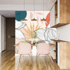 Floral and Botanical Wallpaper, Line Art Mural, Oversized Custom Size Wall Art, Non-Woven, Non-Adhesive, Modern Wall Paper, Removable