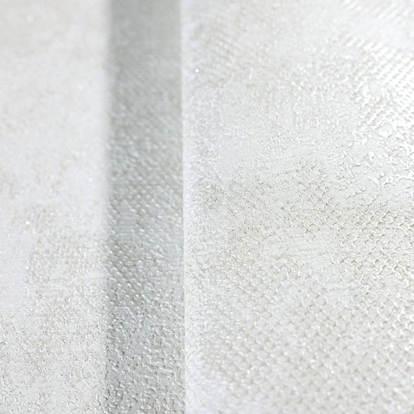 Elegant 3D Embossed Wallpaper, White Plain Color Distressed Pattern Modern Abstract Wallcovering, Sturdy Large 114 sq ft Roll - Walloro High End Wallcoverings & More