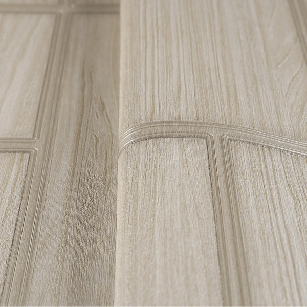 Elegant Wood Pattern 3D Embossed Wallpaper, Light Beige Farmhouse Lodge Realistic Wood Plank Textured Wall Covering (Copy) - Walloro High End Wallcoverings & More