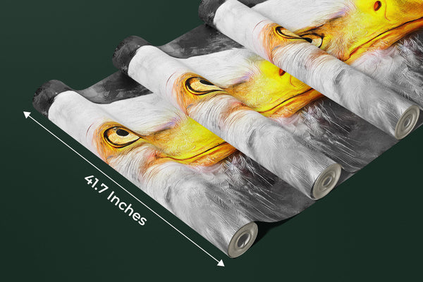 Eagle Wallpaper, Oil Painting Mural, Oversized Custom Size Wall Art, Non-Woven, Non-Adhesive, Modern Wall Paper, Removable