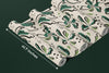 Floral Wallpaper, Black and Green Mural, Oversized Custom Size Wall Art, Non-Woven, Non-Adhesive, Modern Wall Paper, Removable