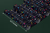 Colorful Lines, Dots Wallpaper, Black Background Mural, Oversized Custom Size Wall Art, Non-Woven, Non-Adhesive, Modern Wall Paper, Removable