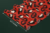 Red Leopard Skin Wallpaper, Seamless Pattern Mural, Oversized Custom Size Wall Art, Non-Woven, Non-Adhesive, Modern Wall Paper, Removable