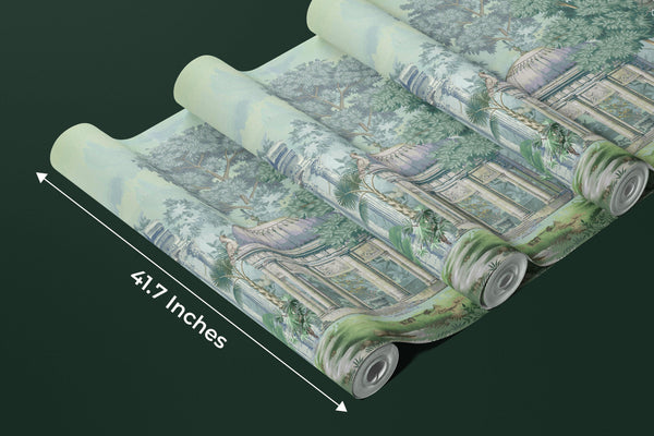 Ancient Greek Architecture Wallpaper, Garden Mural, Oversized Custom Size Wall Art, Non-Woven, Non-Adhesive, Modern Wall Paper, Removable