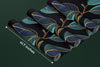 Gold Leaves Wallpaper, Black Background Mural, Oversized Custom Size Wall Art, Non-Woven, Non-Adhesive, Modern Wall Paper, Removable