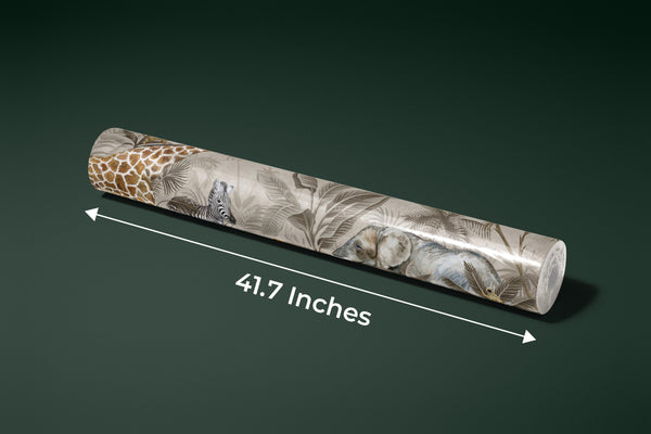 Safari Animals Wallpaper, Watercolor Mural, Oversized Custom Size Wall Art, Non-Woven, Non-Adhesive, Modern Wall Paper, Removable