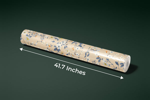 Watercolor Wildflowers Wallpaper, Seamless Pattern Mural, Oversized Custom Size Wall Art, Non-Woven, Non-Adhesive, Modern Wall Paper, Removable