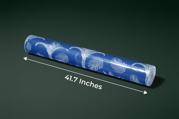 Palm Trees and Leaves Wallpaper, Seamless Pattern Mural, Oversized Custom Size Wall Art, Non-Woven, Non-Adhesive, Modern Wall Paper, Removable