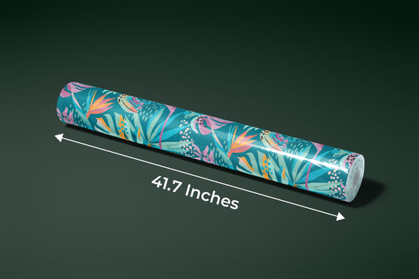 Abstract Tropical Leaves Wallpaper, Seamless Pattern Mural, Oversized Custom Size Wall Art, Non-Woven, Non-Adhesive, Modern Wall Paper, Removable