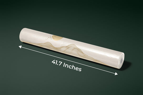 Abstract Gold Landscape Wallpaper, Mountain and Birds Mural, Oversized Custom Size Wall Art, Non-Woven, Non-Adhesive, Modern Wall Paper, Removable