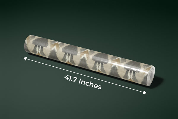 Ethnic Ikat Abstract Wallpaper, Seamless Pattern Tribal Mural, Oversized Custom Size Wall Art, Non-Woven, Non-Adhesive, Modern Wall Paper, Removable