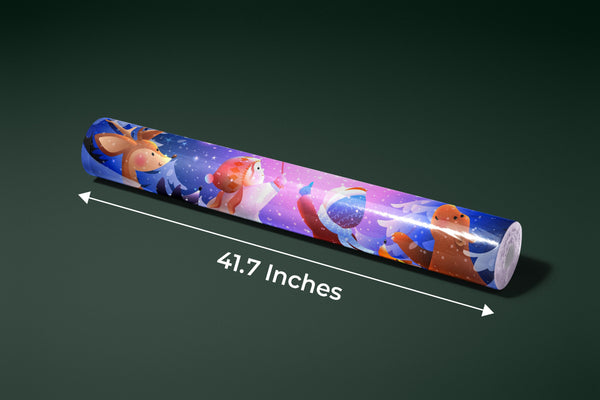 Kids and Animals Wallpaper, Magical Scene Mural, Oversized Custom Size Wall Art, Non-Woven, Non-Adhesive, Modern Wall Paper, Removable