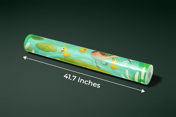 Duck Family Wallpaper, Lake Mural, Oversized Custom Size Wall Art, Non-Woven, Non-Adhesive, Modern Wall Paper, Removable