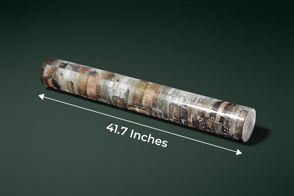 City and Bridge Wallpaper, Oil Painting Mural, Oversized Custom Size Wall Art, Non-Woven, Non-Adhesive, Modern Wall Paper, Removable