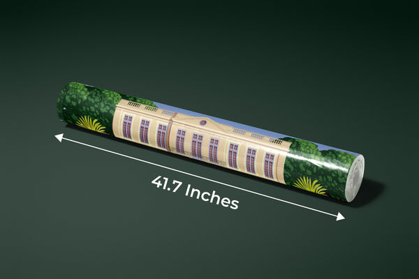 Traditional Romantic Old Chateau Wallpaper, Garden Mural, Oversized Custom Size Wall Art, Non-Woven, Non-Adhesive, Modern Wall Paper, Removable